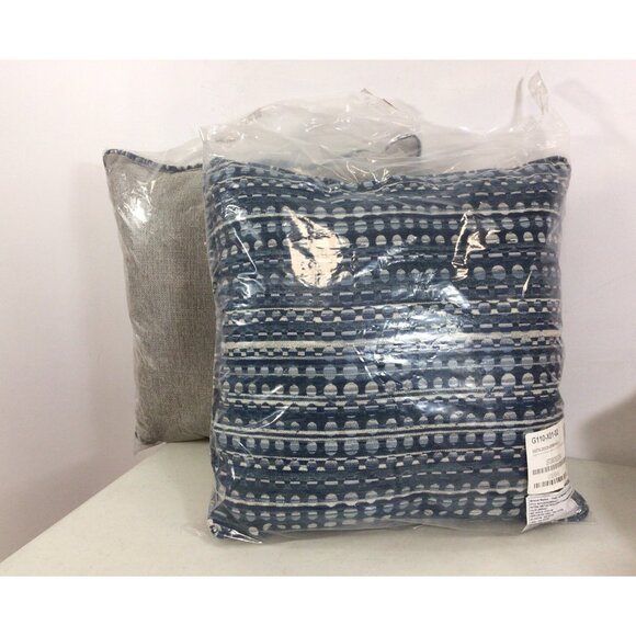 The Company Store Square Decorative Pillow 20 Inches New X 2 - Picture 1 of 6